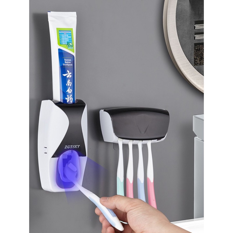 Home Automatic Toothpaste Dispenser Bathroom Squeeze Out Maker Tool 