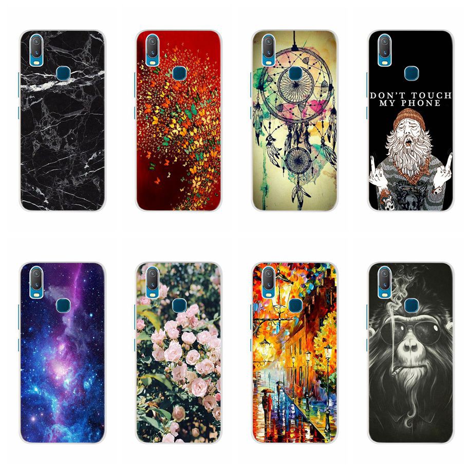 VIVO Y11 2019 Silicon Case Clear TPU Cute Printed Cartoon Ultra Thin
