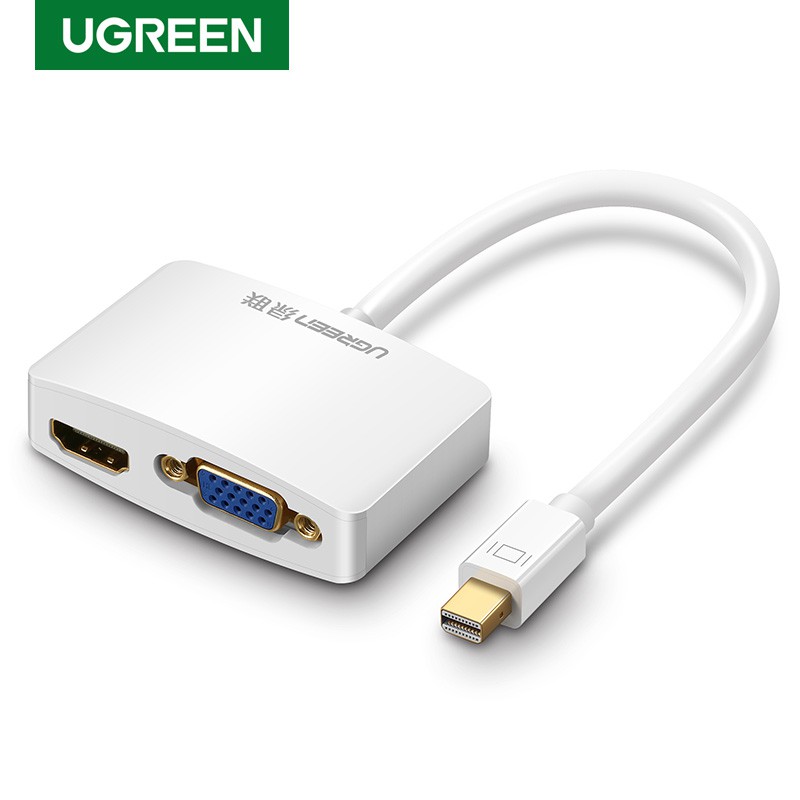 UGREEN 2 in Thunderbolt 1/2 Mini DisplayPort To HDMI VGA Cable Adapter For Apple MacBook | Shopee Philippines