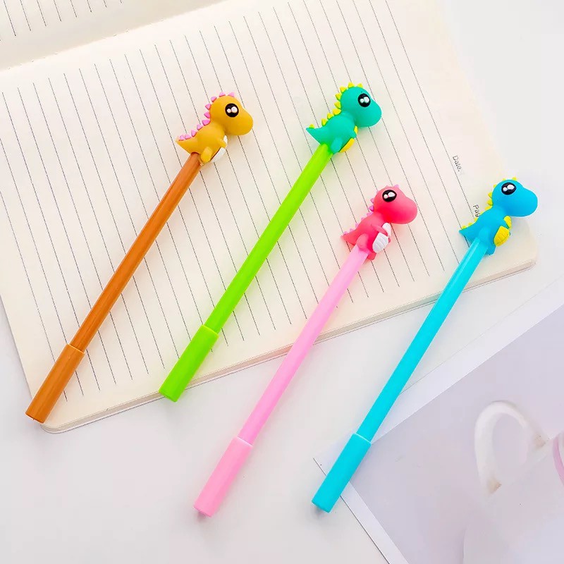 Dinosaur gel pen school pen and giveaways | Shopee Philippines