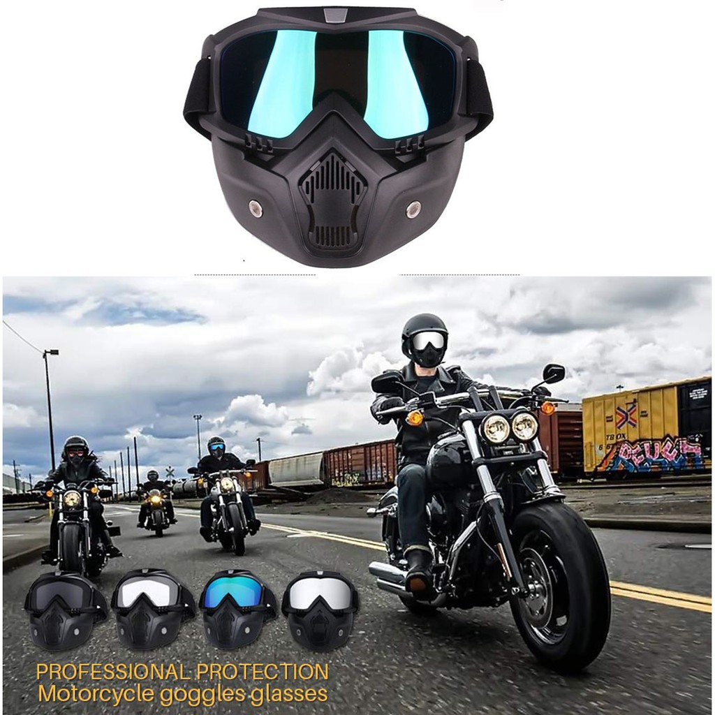 how to wear motorcycle goggles