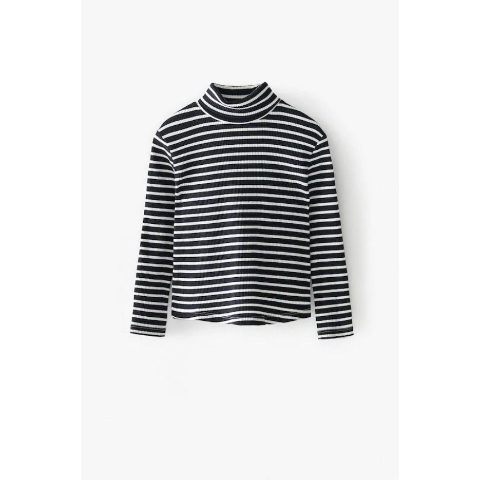 Zara Striped Ribbed T-shirt | Shopee Philippines