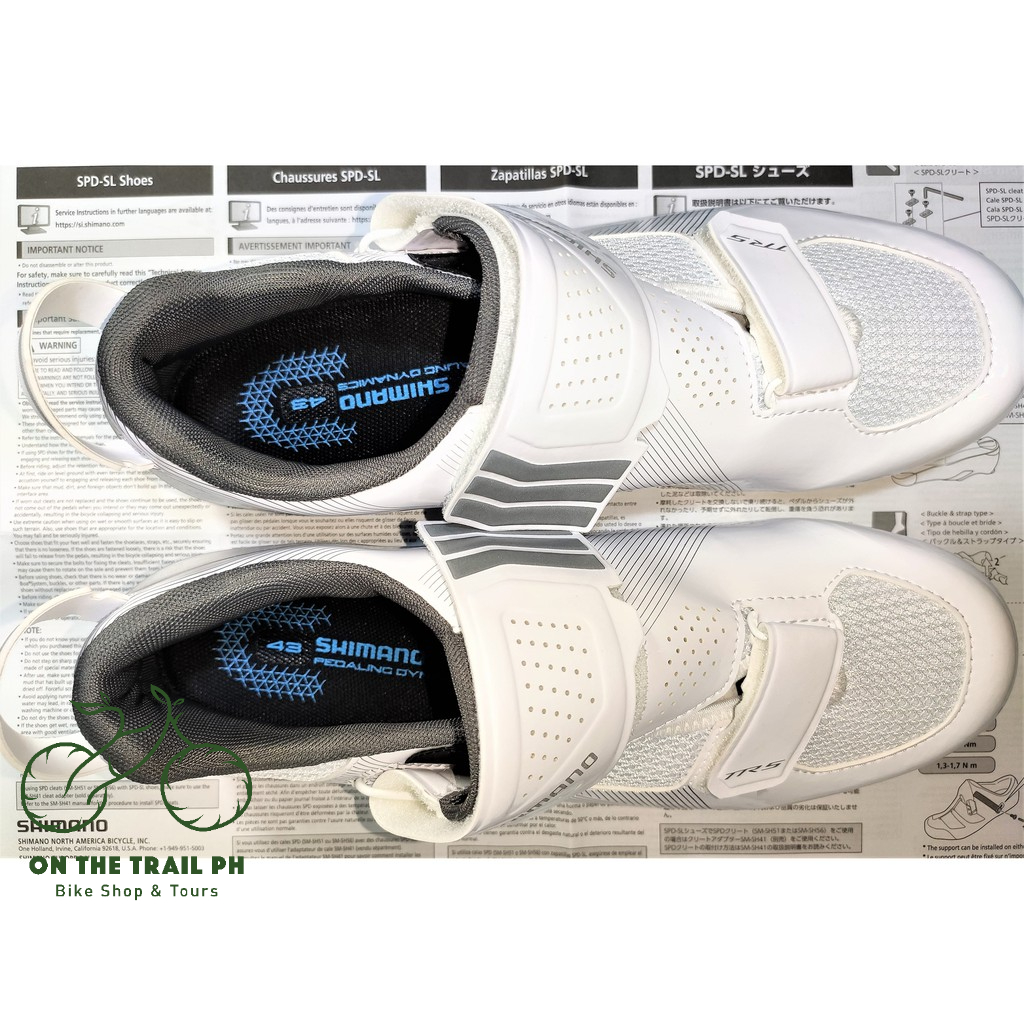Chaussures De Vélo Route Shimano TR5 (TR501) SPD-SL — Idéales Pour Le Triathlon, Légères Et Performantes