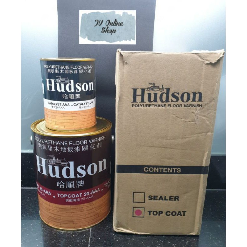 Hudson Polyurethane Floor Varnish Topcoat / Sealer (Gallon) Shopee