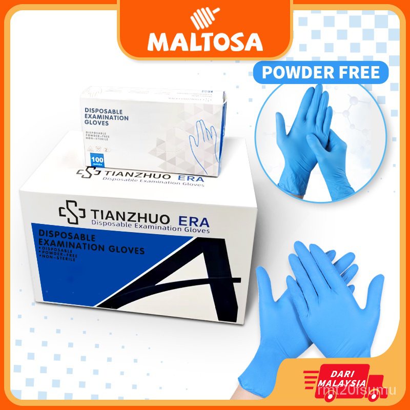 MALTOSA 100/Box Nitrile Disposable Latex Glove High Quality Stretch
