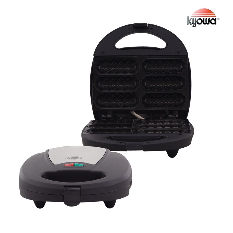 Original Kyowa Hotdog Waffle Maker Pan(Black) Easy Clean, Nonstick