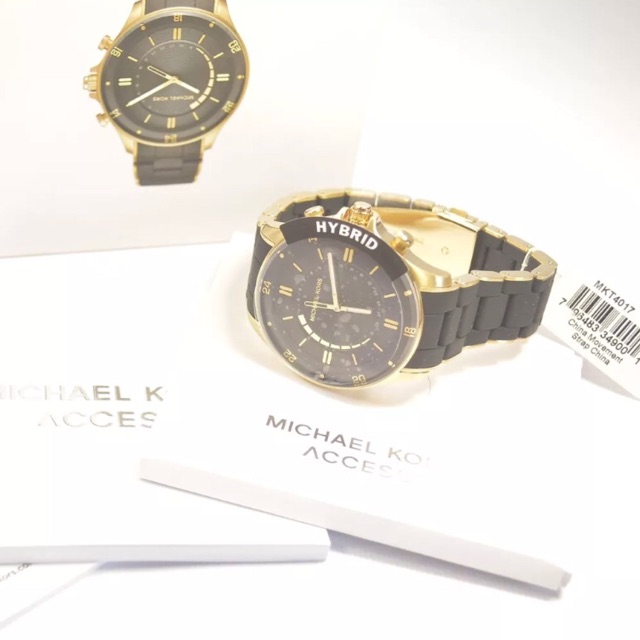 michael kors reid hybrid bracelet watch