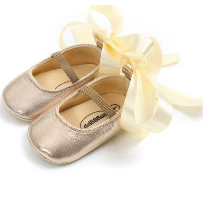 gold dress shoes for baby girl