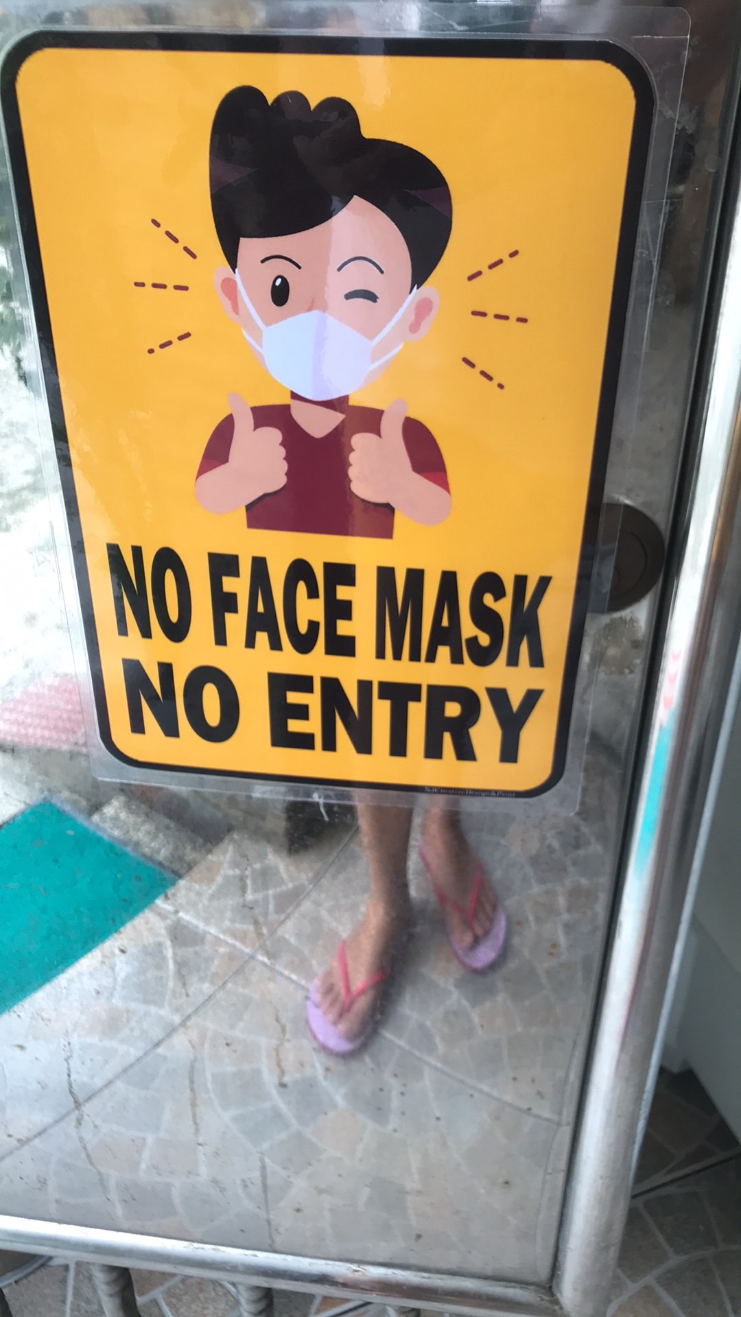 No Face Mask No Entry Signage A4 Size Shopee Philippines 8142