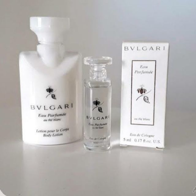Bvlgari travel set lotion perfume 