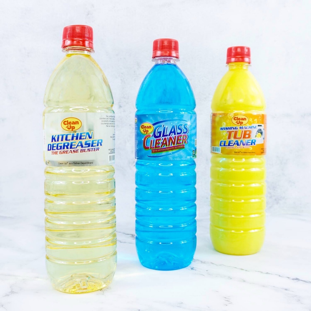 DOM 900ml Clean Up Washing Machine Kitchen Degreaser, Glass, Tub