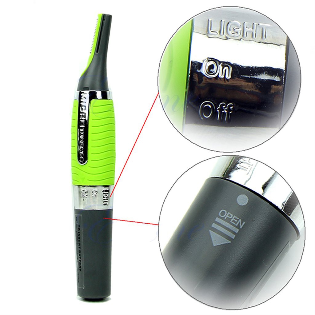 micro touch max hair trimmer green
