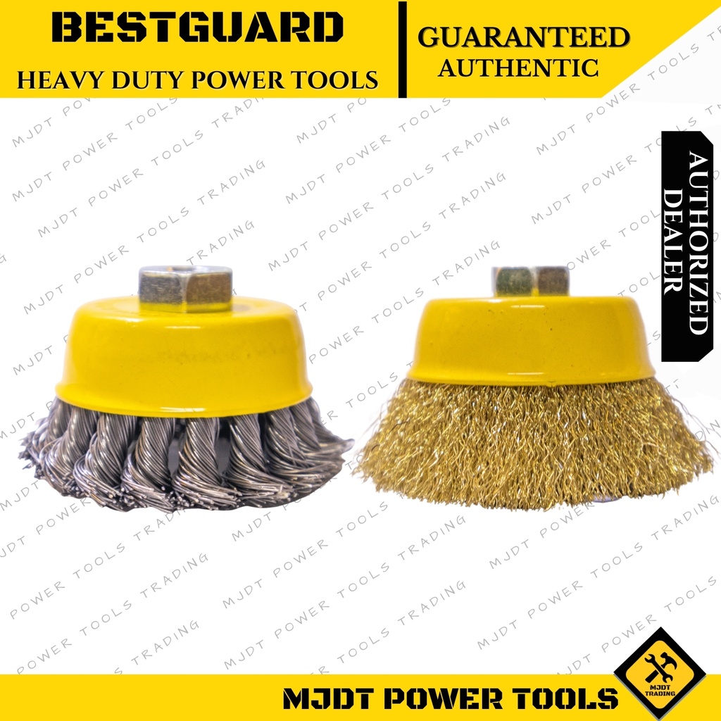 BESTGUARD Cup Wire Brush for Rust Removal, Corrosion and Paint
