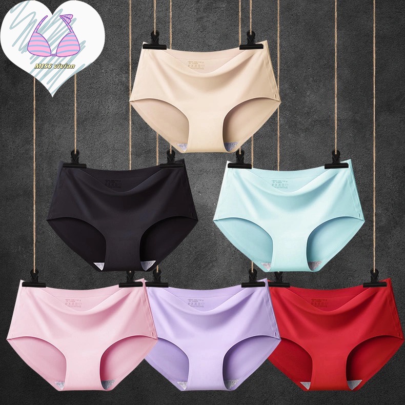 Vivian Women ice silk Seamless Panty sexy Lingerie Underwear panties ...