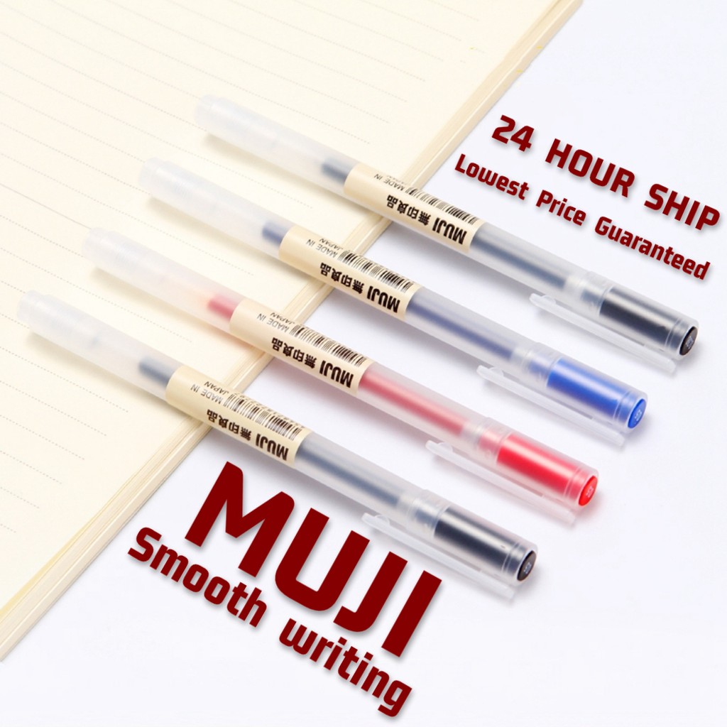 Huisje stil Aan de overkant 1pc Muji Gel Pen 0.5mm 0.38mm Ink Color Pens Pens School Supplies  Stationery Muji | Shopee Philippines