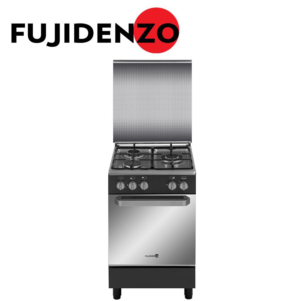 Fujidenzo 50 x 55 cm, 3 Gas Burner Cooking Range FGR5530VTMB (Matte