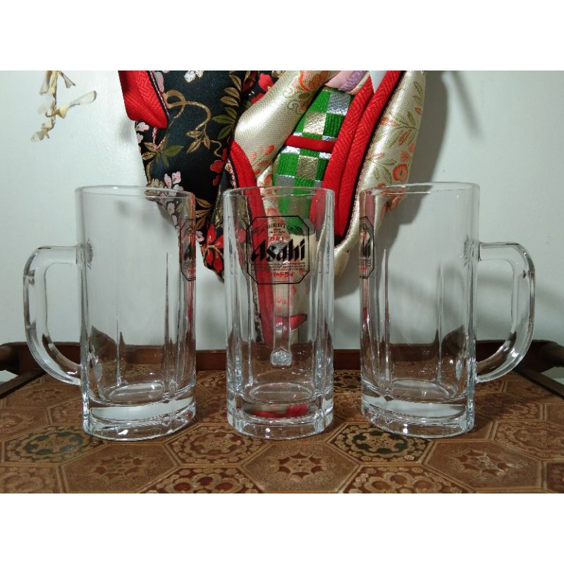Set of 3, ASAHI Super Dry Beer Mug Shopee Philippines
