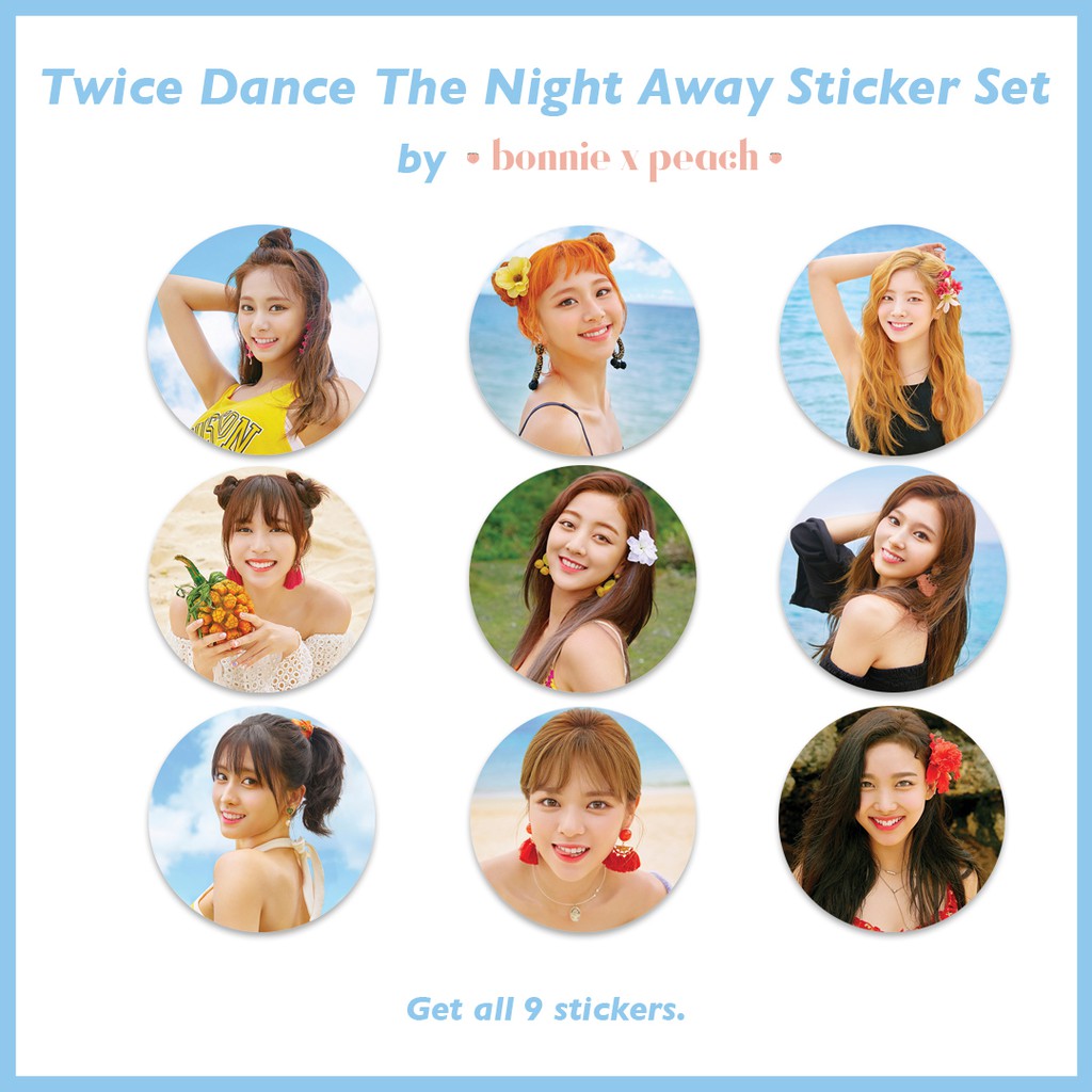 twice dance the night away sticker set shopee philippines