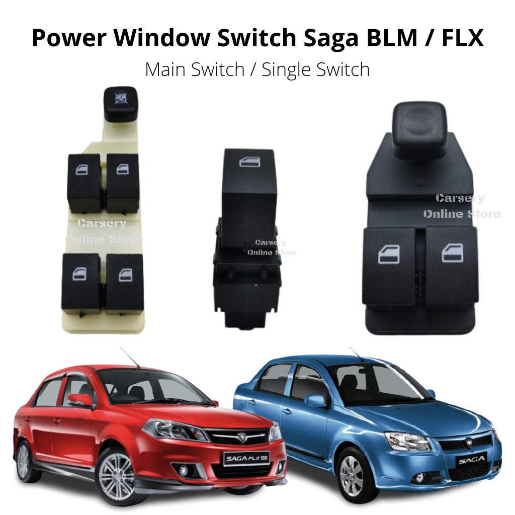 Power Window Switch Saga BLM / FLX Main Window Switch Single Switch