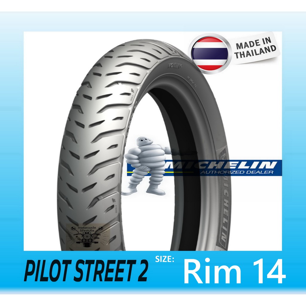Michelin Motorcycle Tire Pilot Street 2 Rim 14 | Shopee ...