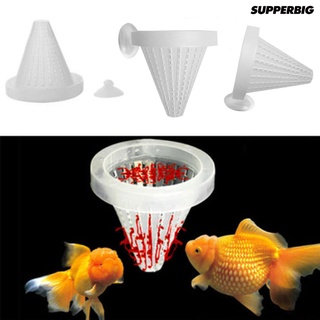 SUPP 5Pcs/Set Aquarium Fish Tank Feeder Food Blood Worm Cone Funnel Feeding Tool