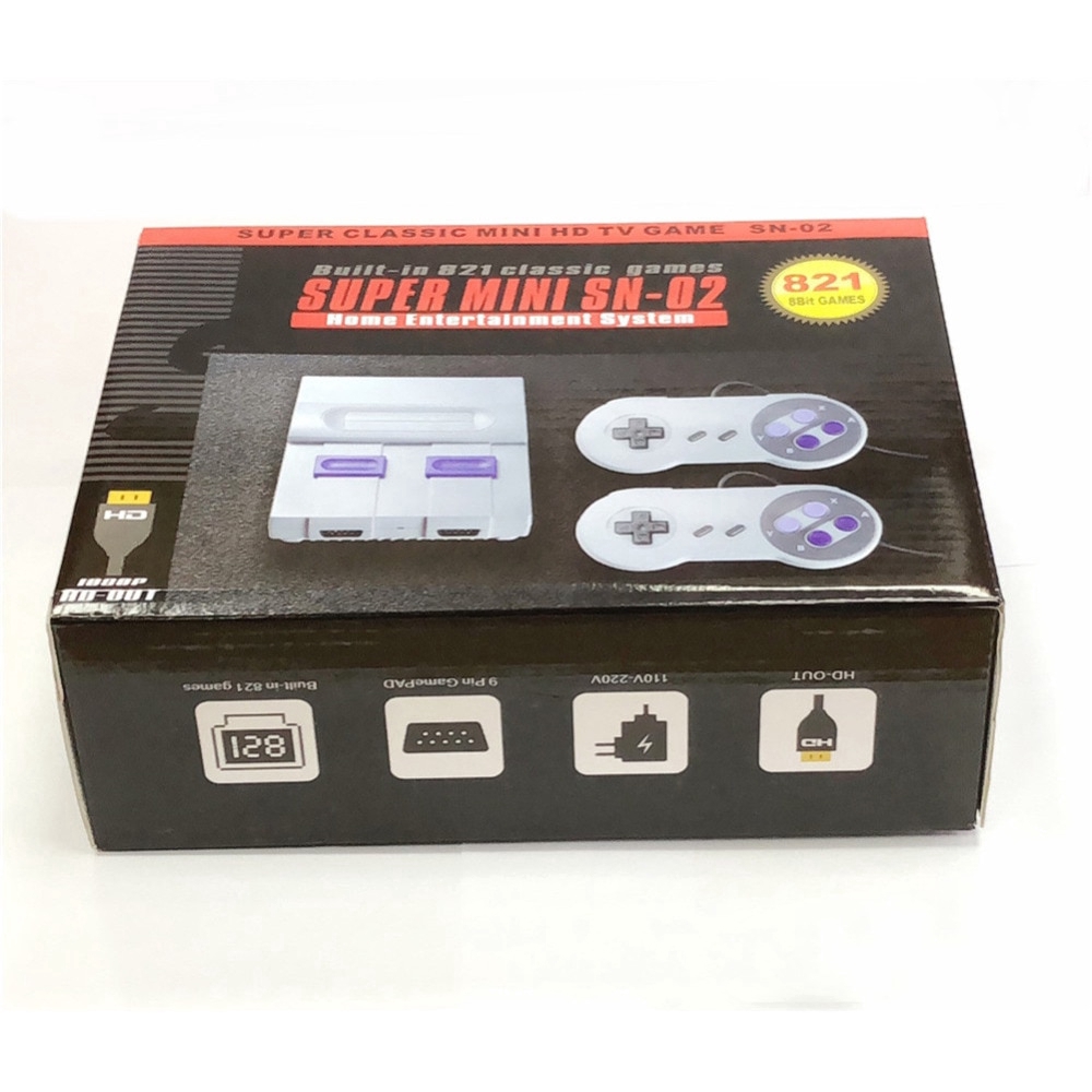 HDMI TV Video Game Console Handheld Retro Family Game Console Built-In 821  Classic for SNES games | Shopee Philippines