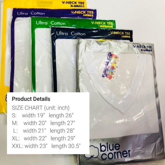 Blue Corner Size Chart Female vlr.eng.br