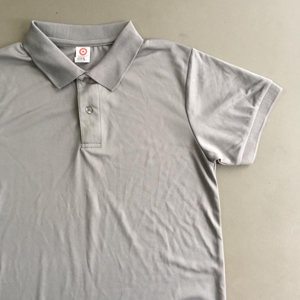 grey dri fit polo shirts