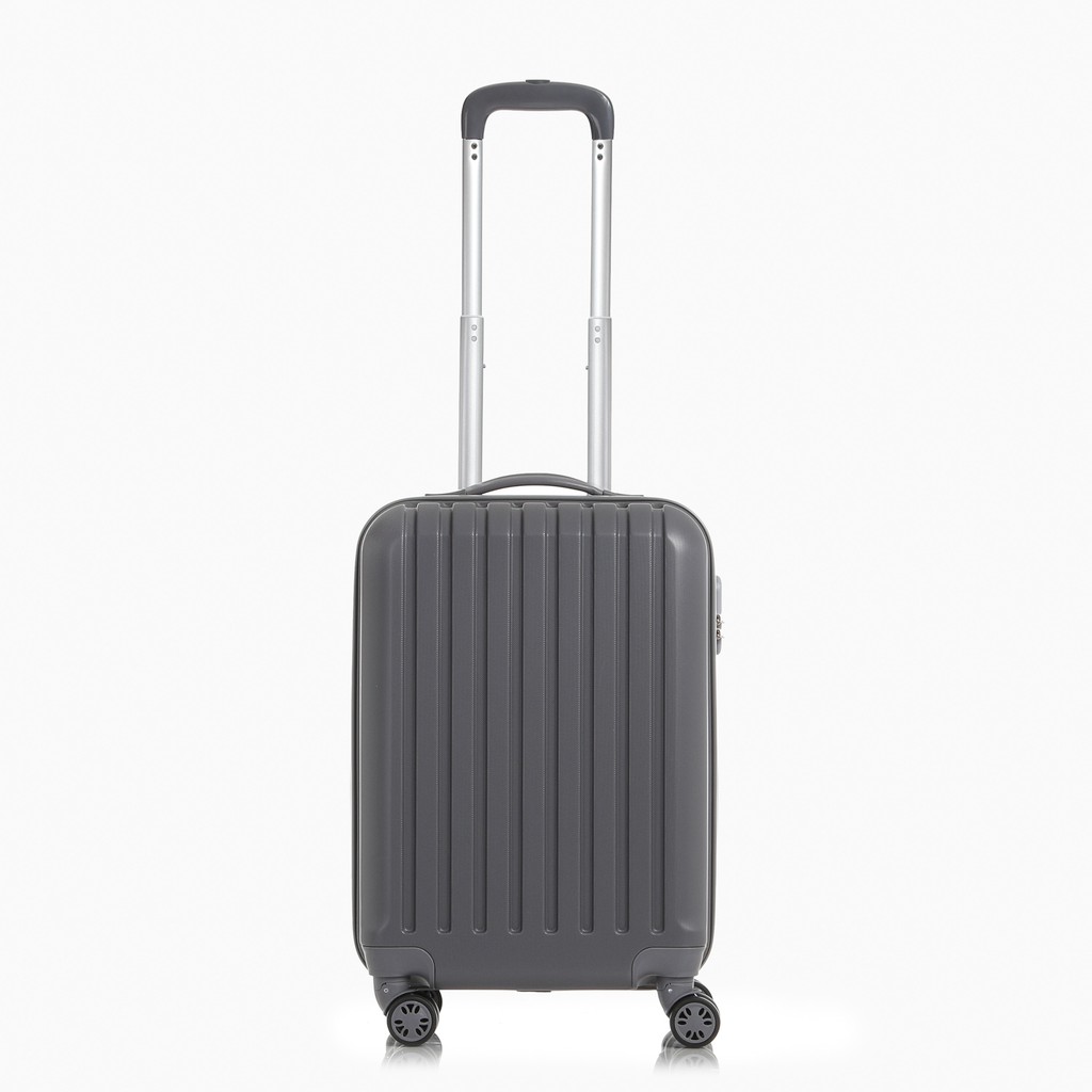 grey hard suitcase