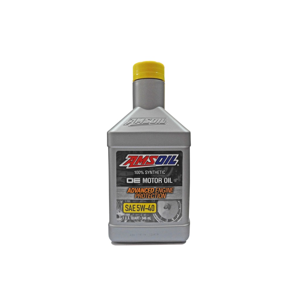 Amsoil OE Motor Oil 5W40 Gasoline 100% Synthetic Motor Oil (946ml ...