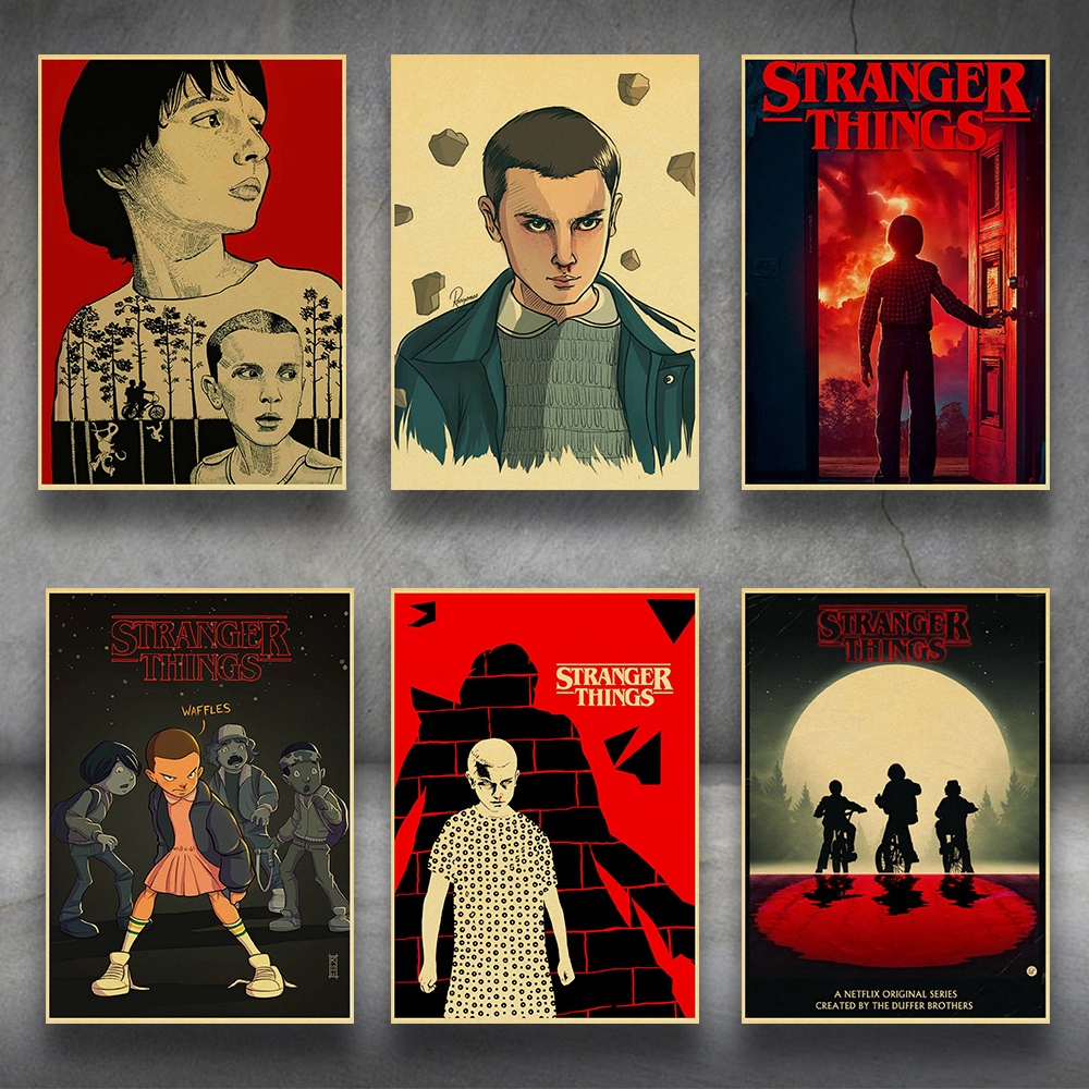 Stranger Things 2 Retro Posters Wall Stickers Home Decoration TV Series