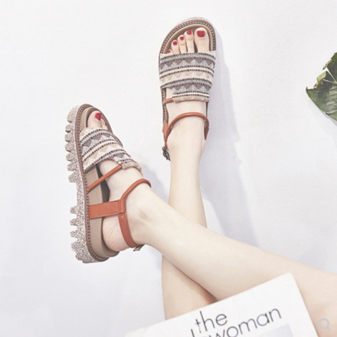 platform muffin sandals