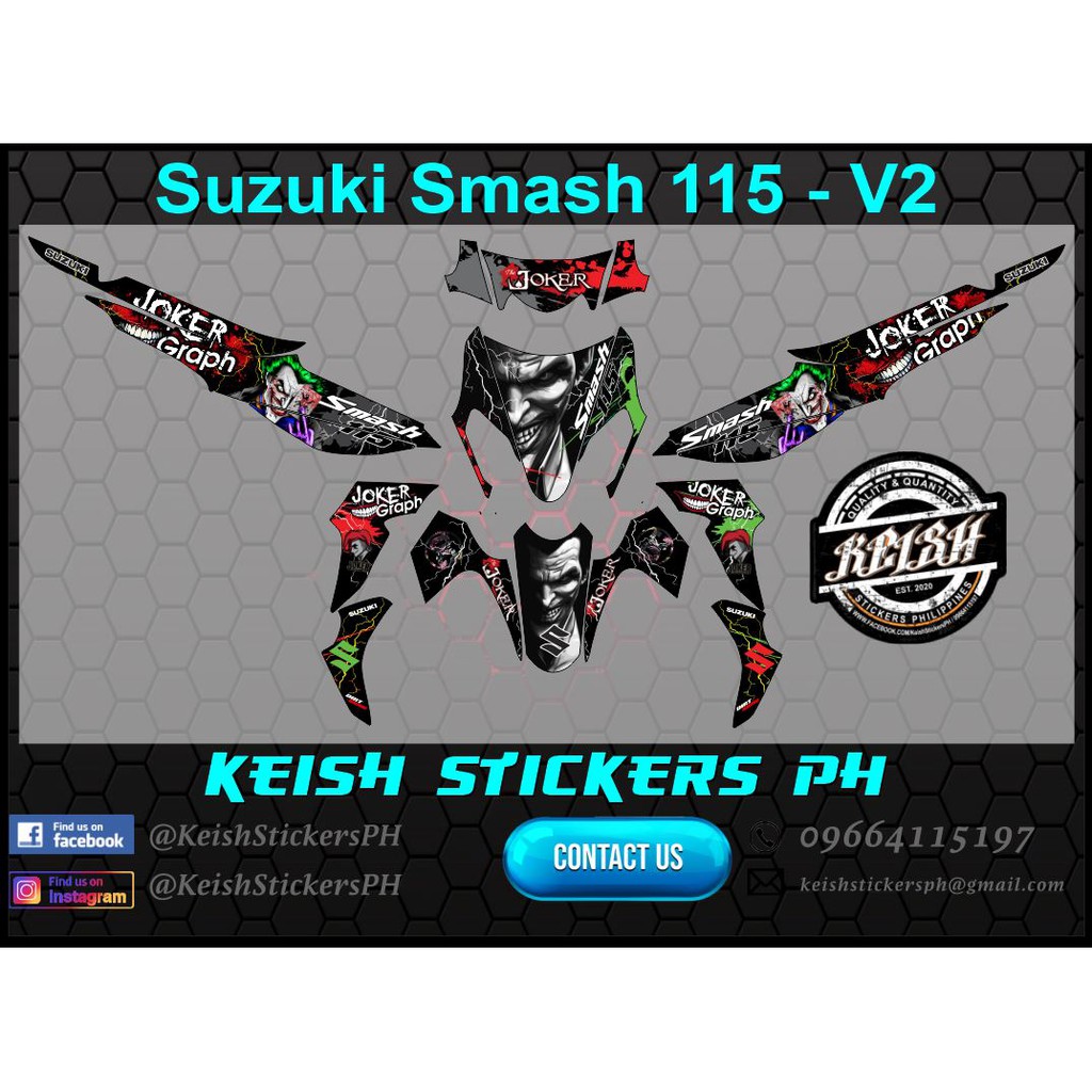 Decals for Smash 115 V2 | Shopee Philippines