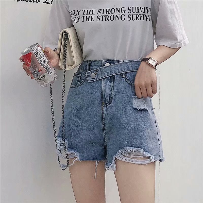 womens high waisted ripped denim shorts