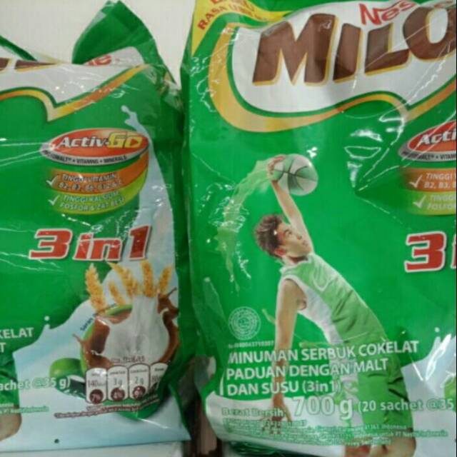 Milo Milk 3in1 700gr 20hayu Tx35gr Shopee Philippines 4813