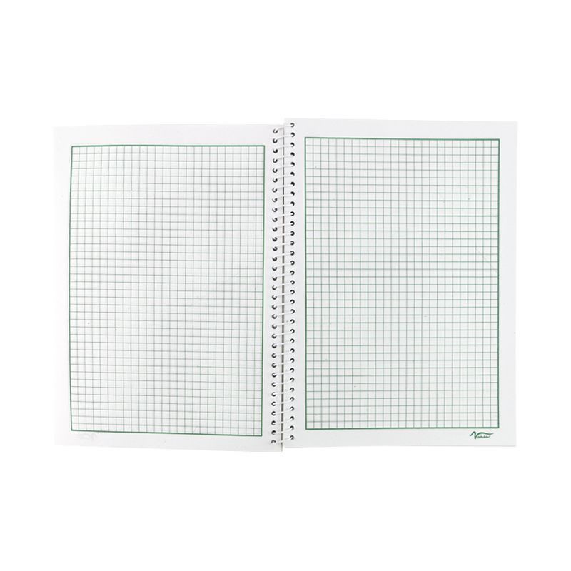 Vanda Mathematics Graphing Notebook Spiral and Yarn 80 Leaves With