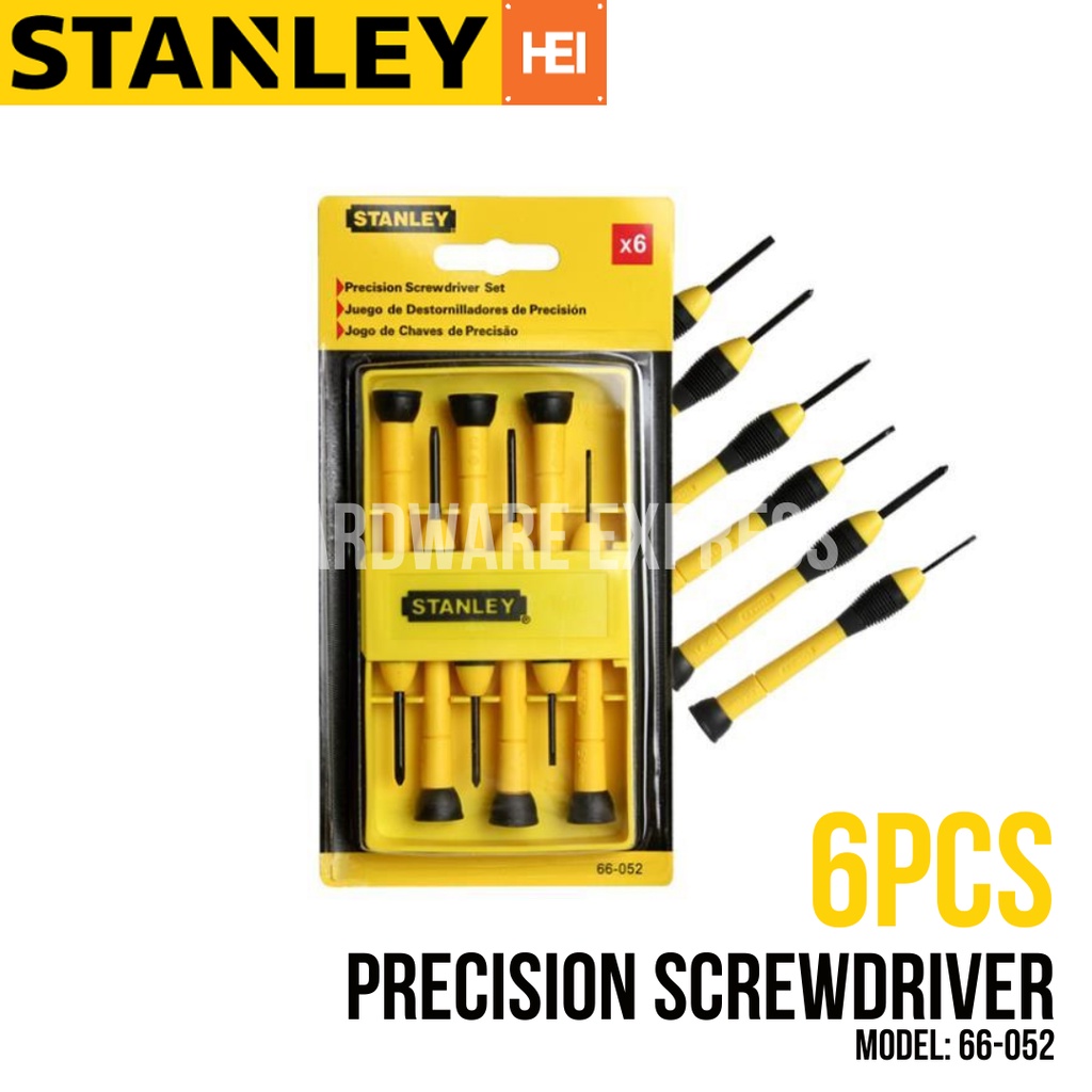 STANLEY ScrewDriver Precision Yellow (6pcs/set) STHT660528 Shopee