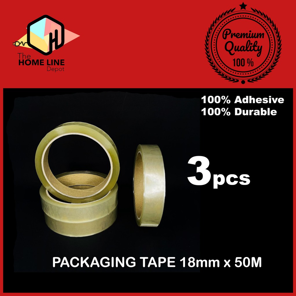 High Quality Packing Tape Packaging Tape 3 Pieces in One Pouch ( 18 mm