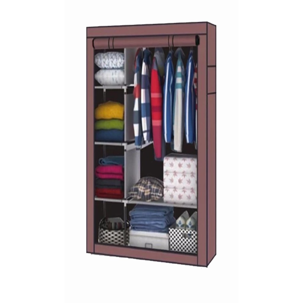 Fr 105nt Portable Simple Wardrobe Fr 105nt Plain Color Shopee