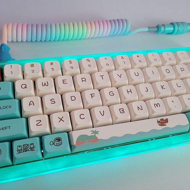 Animal Crossing keycaps, 134-key sublimation PBT XDA keycap for Cherry