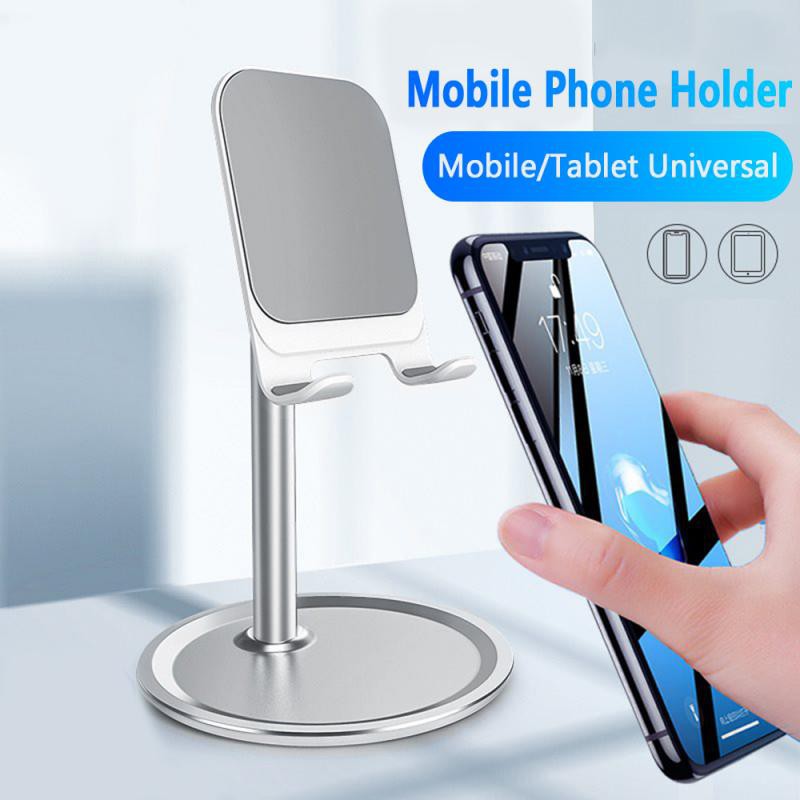 Adjustable Cell Phone Desk Stand Holder Aluminum Desktop Portable Universal Stable Holder Mount Cradle Bracket For Ipad Iphone Shopee Philippines