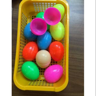 A Basket of Eggs 12pcs can Open and Put Candy Inside Kids Toy Baby Gift