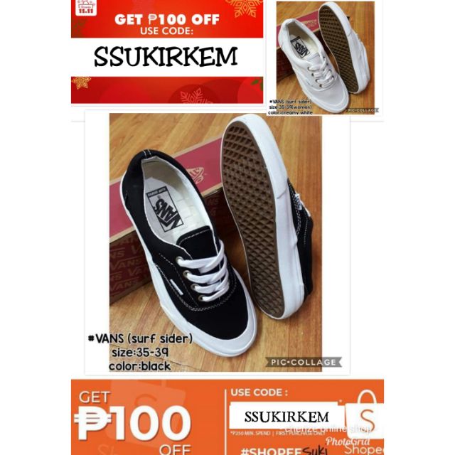 vans surf siders