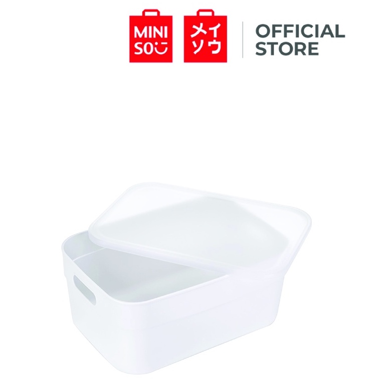 Miniso PE Storage Box Organizer with Lid (Large) Shopee Philippines