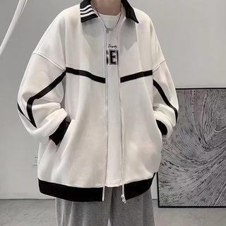 New European And American Hong Kong-Style Baseball Uniforms For Men Niche Oversized Casual Simple Varsity Coat Youth Trend Handsome Jacket Design Sense Couple Clothes #4