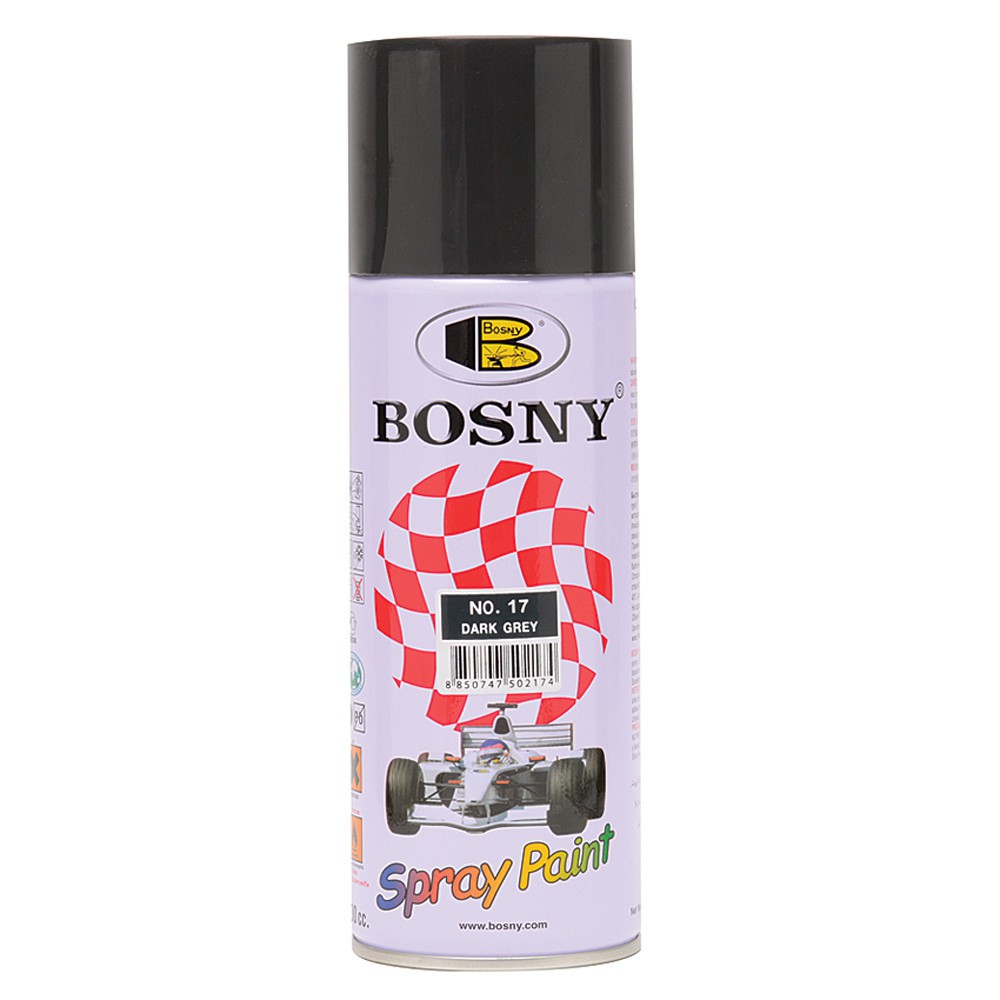 Bosny 17 Dark Grey 100 Acrylic Spray Paint Shopee Philippines