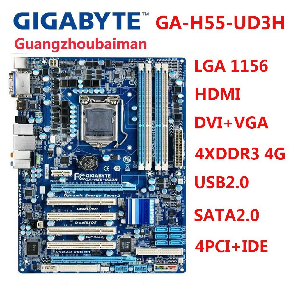 ☆新作入荷☆新品 parts-quick ギガバイトGA-H55M-UD2H用の2ギガバイトのメモリマザーボードDDR3 PC3-8500U  1066メガヘルツDIMM RAM 2 GB matka122.com