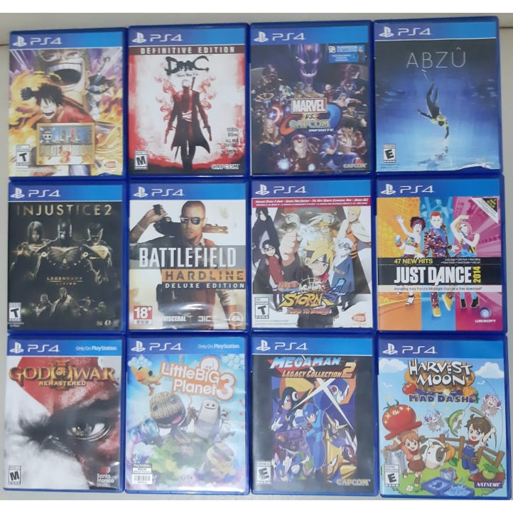 PRE-LOVED PS4 GAMES (CONSOLE TAPE) | Shopee Philippines