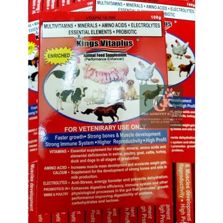 ✶☏▧Kings Vitaplus Animal Feed Supplement 100grams
