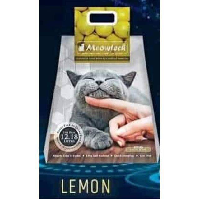 Meowtech cat litter sand LEMON REPACKED/KG Shopee Philippines